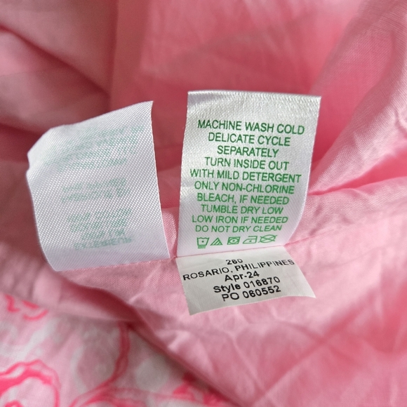 New Lilly Pulitzer Calina Filigree Linen Conch Shell Pink Midi Dress Size 4 NWT - Picture 14 of 14